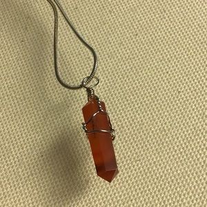 Reiki Charged Carnelian necklace